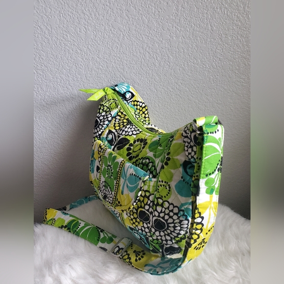 Vera Bradley Crossbody Saddle Bag
Limes Up Green/Yellow w/matching Wallet 💚 - Picture 3 of 12